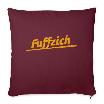 fuffzich 50 fünzig 50. Geburtstag - Sofakissenbezug 45 x 45 cm - Burgunderrot - Vorne