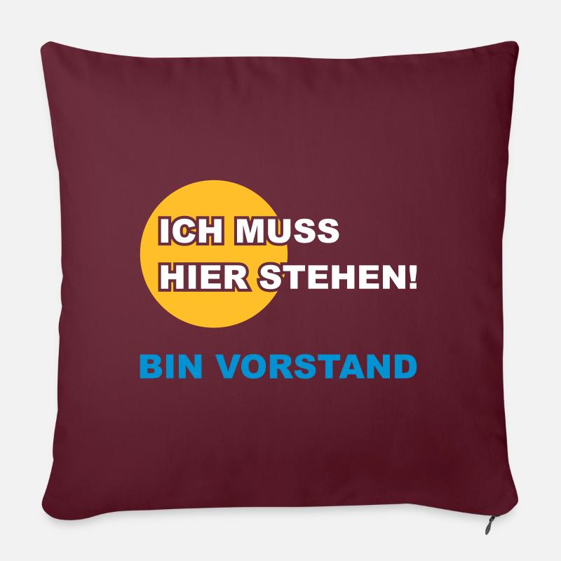 Vorstand - Sofakissenbezug 45 x 45 cm - Burgunderrot