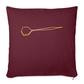 Fléchettes ContourS Fléchettes Fléchettes Fléchettes Bullseye Triple - Housse de coussin décorative 45 x 45 cm - bordeaux - Devant