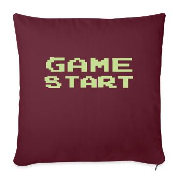 Game Start - Sofakissenbezug 45 x 45 cm - Burgunderrot - Vorne