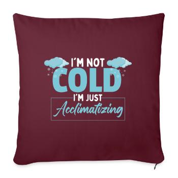 Météorologue | Météorologue | Météo britannique - Housse de coussin décorative 45 x 45 cm - bordeaux - Devant