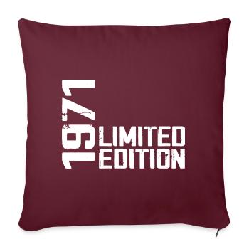 Légendaire Depuis 1971 Cadeau D'anniversaire 1971 - Housse de coussin décorative 45 x 45 cm - bordeaux - Devant