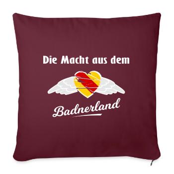 La puissance de Baden - Housse de coussin décorative 45 x 45 cm - bordeaux - Devant