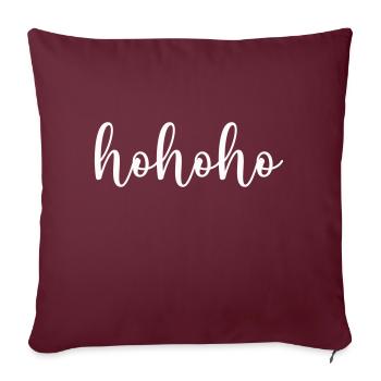 hohoho - Sofa pillowcase 17,3'' x 17,3'' (45 x 45 cm) - burgundy - Front