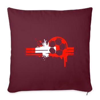 Suisse Football équipe Équipe Sport - Housse de coussin décorative 45 x 45 cm - bordeaux - Devant