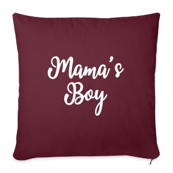 Mama's Boy - Sofakissenbezug 45 x 45 cm - Burgunderrot - Vorne