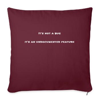 informatic présent nerd administrateur drôle - Housse de coussin décorative 45 x 45 cm - bordeaux - Devant