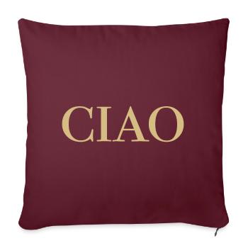 CIAO Gold - Sofakissenbezug 45 x 45 cm - Burgunderrot - Vorne