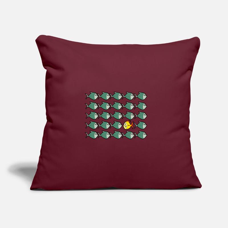 Original Fun Fish Housse de coussin décorative 45 x 45 cm