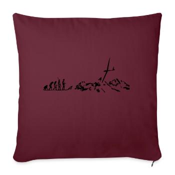 evolution planeurs - Housse de coussin décorative 45 x 45 cm - bordeaux - Devant