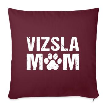 Vizsla Maman Magyar Vizsla - Housse de coussin décorative 45 x 45 cm - bordeaux - Devant