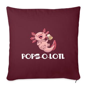 Cadeau de fête des pères pour papa pour la fête des hommes - Housse de coussin décorative 45 x 45 cm - bordeaux - Devant