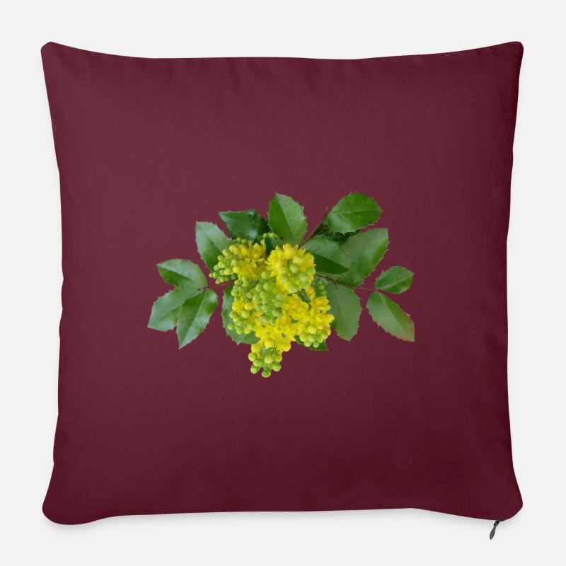 Mahoni - Housse de coussin décorative 45 x 45 cm - bordeaux