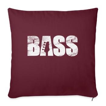 basse - Housse de coussin décorative 45 x 45 cm - bordeaux - Devant