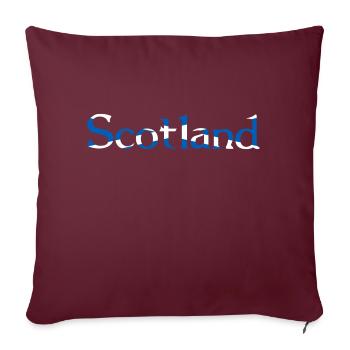 Ecosse - Couleurs du drapeau - Housse de coussin décorative 45 x 45 cm - bordeaux - Devant