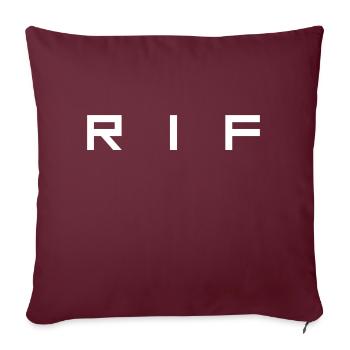 RIF - Sofakissenbezug 45 x 45 cm - Burgunderrot - Vorne
