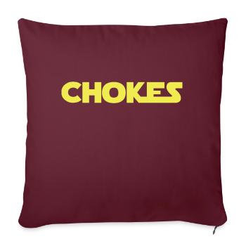 Le Jiu-Jitsu brésilien étouffe BJJ - Housse de coussin décorative 45 x 45 cm - bordeaux - Devant