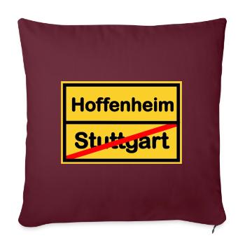 Les supporters d’Hoffenheim - Housse de coussin décorative 45 x 45 cm - bordeaux - Devant