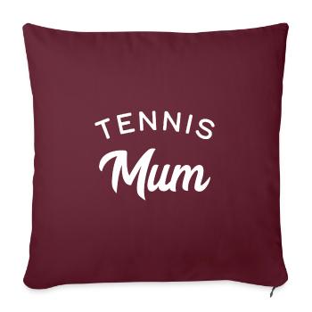 Tennis-Mama - Sofakissenbezug 45 x 45 cm - Burgunderrot - Vorne