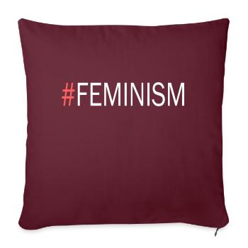 Feminism - Sofakissenbezug 45 x 45 cm - Burgunderrot - Vorne
