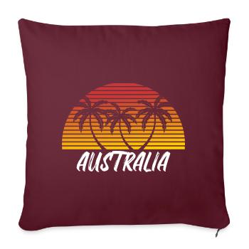 Australia - Sofakissenbezug 45 x 45 cm - Burgunderrot - Vorne