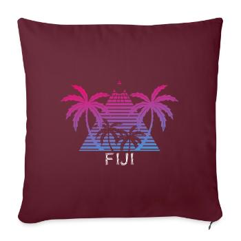 Fiji - Housse de coussin décorative 45 x 45 cm - bordeaux - Devant