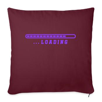 Chargement - Housse de coussin décorative 45 x 45 cm - bordeaux - Devant