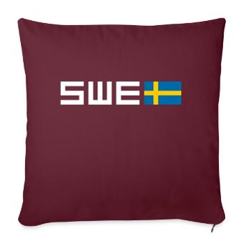 Sweden - Sofa pillowcase 17,3'' x 17,3'' (45 x 45 cm) - burgundy - Front