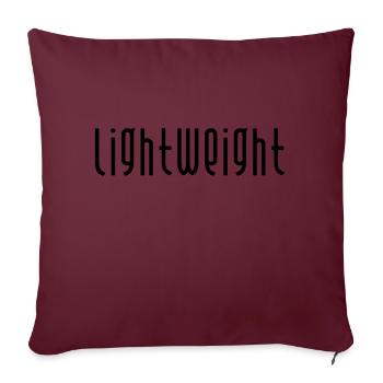 Léger! Proverbes cadeau - Housse de coussin décorative 45 x 45 cm - bordeaux - Devant