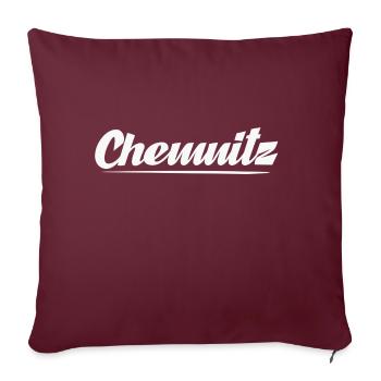 Chemnitz - Housse de coussin décorative 45 x 45 cm - bordeaux - Devant