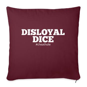 Tricheur Relation Vengeance Tricherie Déloyal - Housse de coussin décorative 45 x 45 cm - bordeaux - Devant
