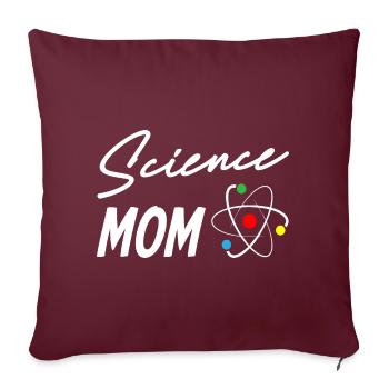 Science Mom - Sofakissenbezug 45 x 45 cm - Burgunderrot - Vorne