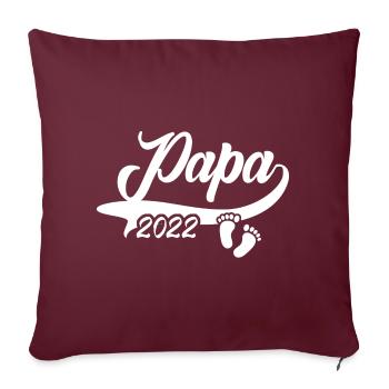 Papa 2022 - Sofakissenbezug 45 x 45 cm - Burgunderrot - Vorne