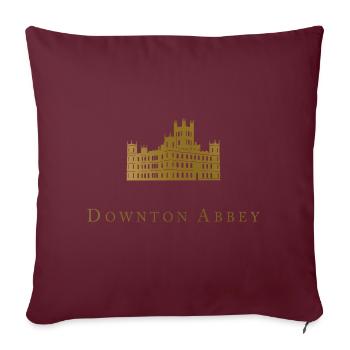 Downton Abbey Highclere Castle - Sofa pillowcase 17,3'' x 17,3'' (45 x 45 cm) - burgundy - Front