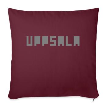 Uppsala - Sofakissenbezug 45 x 45 cm - Burgunderrot - Vorne