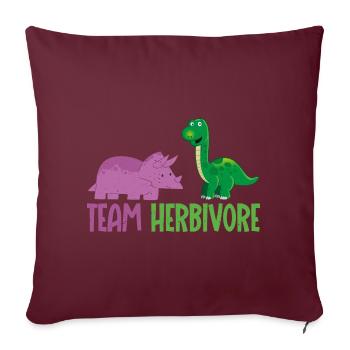 Team Herbivore Vegane Vegetarische - Sofakissenbezug 45 x 45 cm - Burgunderrot - Vorne