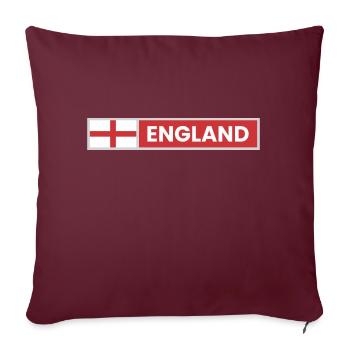 England National Flag - Sofa pillowcase 17,3'' x 17,3'' (45 x 45 cm) - burgundy - Front
