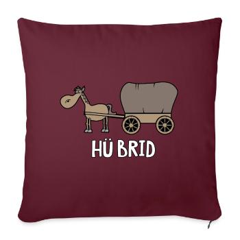 Hübrid - Sofakissenbezug 45 x 45 cm - Burgunderrot - Vorne