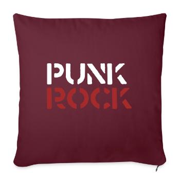 Punk Rock - Sofakissenbezug 45 x 45 cm - Burgunderrot - Vorne