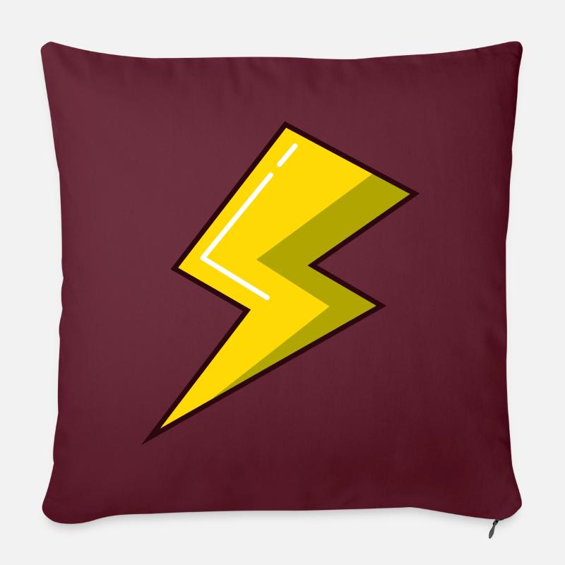 Blitz Comic Schnell - Sofakissenbezug 45 x 45 cm - Burgunderrot
