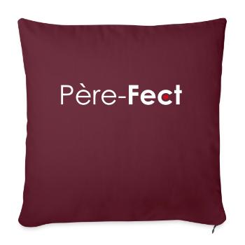PERE FECT BLANC PERFECT PEREFECT BLANC - Housse de coussin décorative 45 x 45 cm - bordeaux - Devant