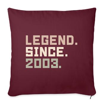 Legenden wurden im 2003 geboren Geschenkideen 2003 - Sofakissenbezug 45 x 45 cm - Burgunderrot - Vorne