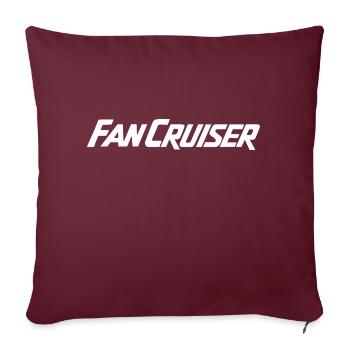 Fan Cruiser - Housse de coussin décorative 45 x 45 cm - bordeaux - Devant