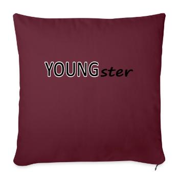 Youngster Jugendlicher Jugend Jugendliche - Sofakissenbezug 45 x 45 cm - Burgunderrot - Vorne