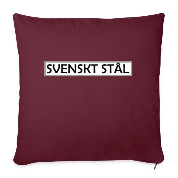 Schwedischer Stahl - Sofakissenbezug 45 x 45 cm - Burgunderrot - Vorne