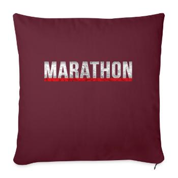 marathon - Housse de coussin décorative 45 x 45 cm - bordeaux - Devant