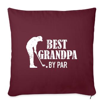 Papy - Housse de coussin décorative 45 x 45 cm - bordeaux - Devant