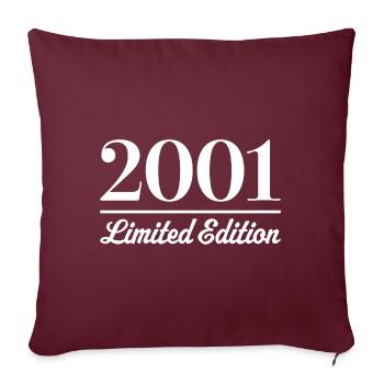 2001 Limited Edition - Sofakissenbezug 45 x 45 cm - Burgunderrot - Vorne