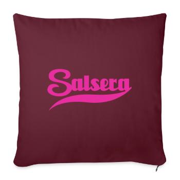 Salsera pink - Dance Shirts - Sofakissenbezug 45 x 45 cm - Burgunderrot - Vorne