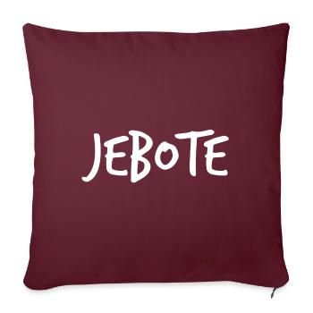 Jebote - Housse de coussin décorative 45 x 45 cm - bordeaux - Devant